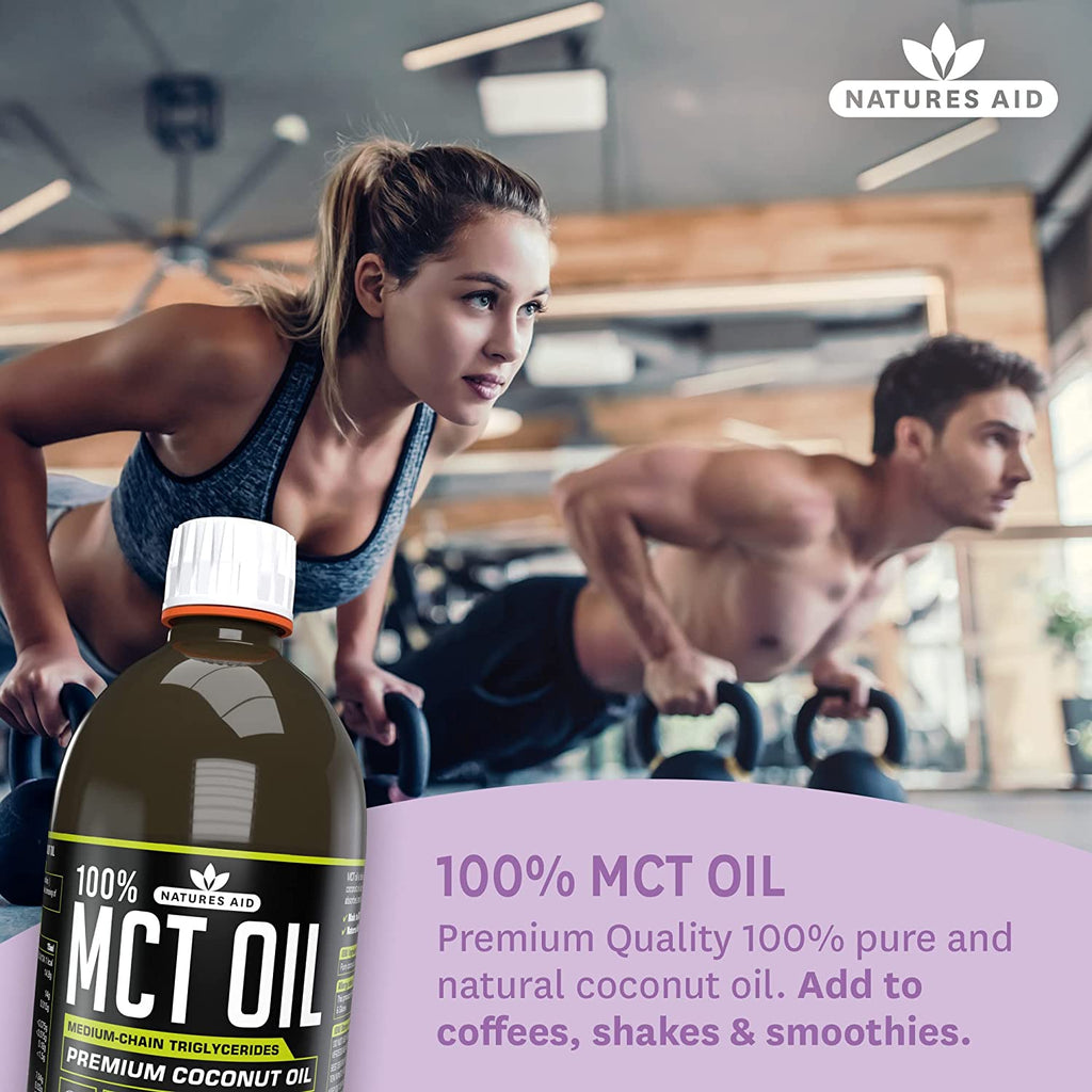Natures Aid 100 Porcentaje MCT Coconut Aceite 500 Ml