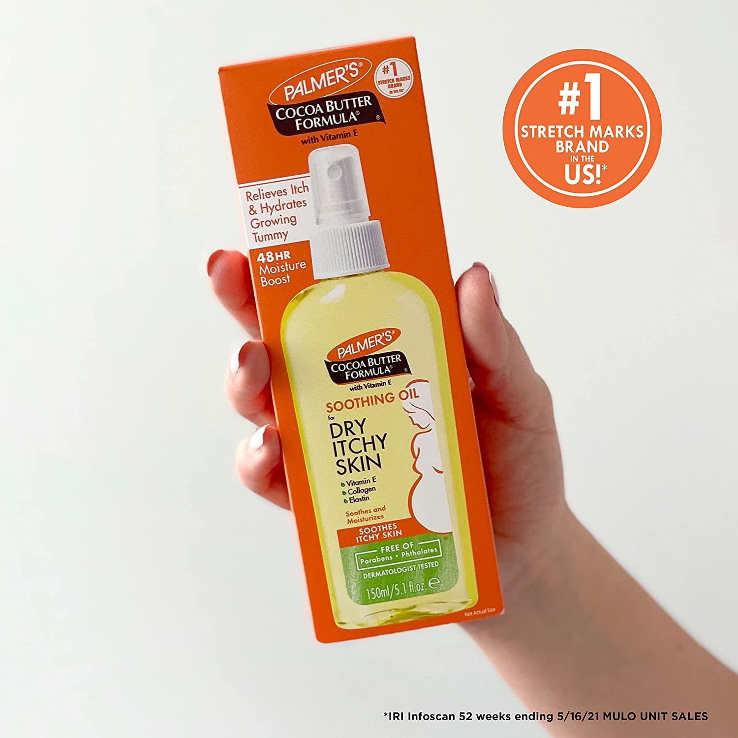 PALMERS COCOA BUTTER FORMULA SOOTHING OIL DRY/ITCHY SKIN 150 Ml 4050